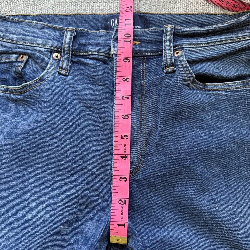 Gap Men’s Slim Taper Jeans Size 33x32 Medium Wash Denim (See Measurements) Emo - Picture 6 of 9